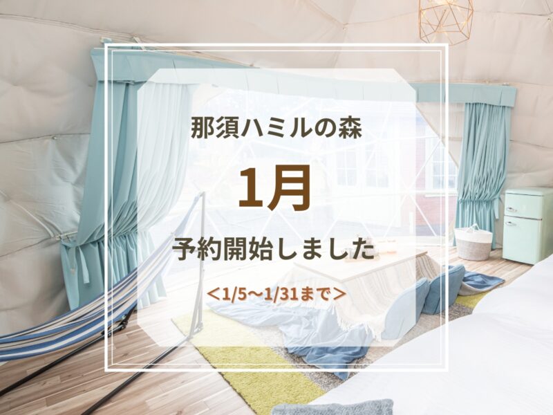 1月予約開始のお知らせ