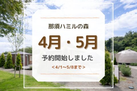 5月8日までのご予約受付開始のお知らせ